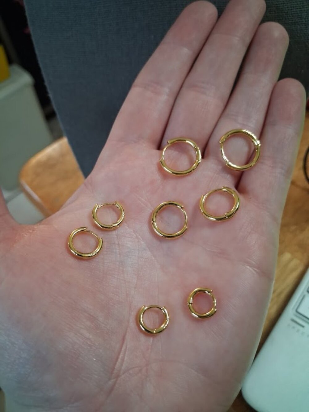 Mini hoop earrings lot